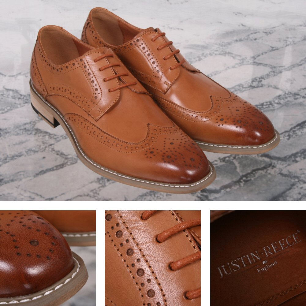 Restoration mens justin lace best sale up cap toe oxford shoes